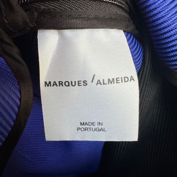 Marques Almeida Blue Black Colorblock Midi Skirt - Picture 7 of 8